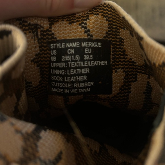 Kate Spade New York Merigue Knit Cheetah Stretch & Combat Lace-up Boots - Picture 3 of 3